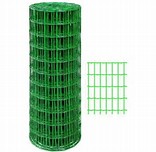 rete elettrosaldata plasticata verde maglie mm.75x60 h cm 120 mt 10