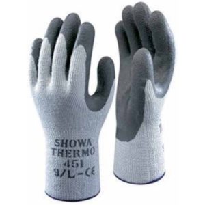 guanti termici - showa 451 - colore grigio - taglia 9 -